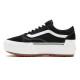 VANS, Old skool stacked (suede/canvas), Black/blanc de blanc