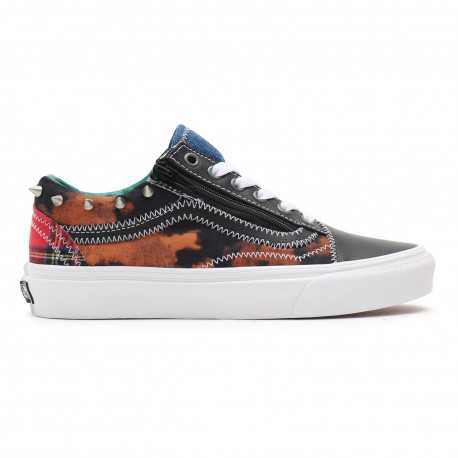 Old skool zip - (tartan daze) multi/acid dye