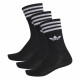 ADIDAS, Solid crew sock 3 pack, Black/white