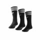 ADIDAS, Solid crew sock 3 pack, Black/white