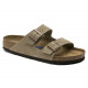 BIRKENSTOCK, Arizona sfb cuir suede, Taupe