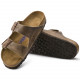 BIRKENSTOCK, Arizona sfb cuir gras, Tabacco brown