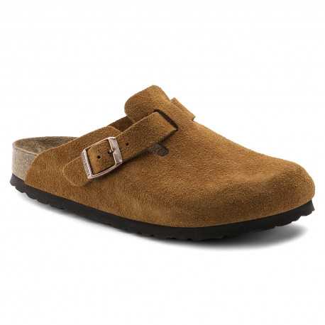 Sabots boston sfb cuir suede - Mink