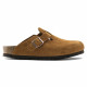 BIRKENSTOCK, Sabots boston sfb cuir suede, Mink