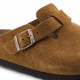 BIRKENSTOCK, Sabots boston sfb cuir suede, Mink