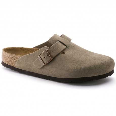 Sabots boston sfb cuir suede - Taupe