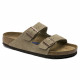 BIRKENSTOCK, Arizona sfb cuir suede, Taupe
