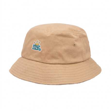 Cap crown reversible bucket hat - Camel